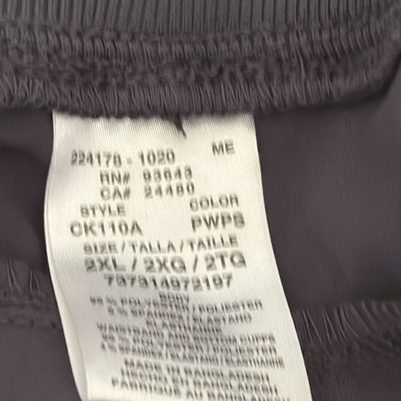 Cherokee Infinity Womens Jogger Scrub Pants 2XL Grey - Picture 3 of 11